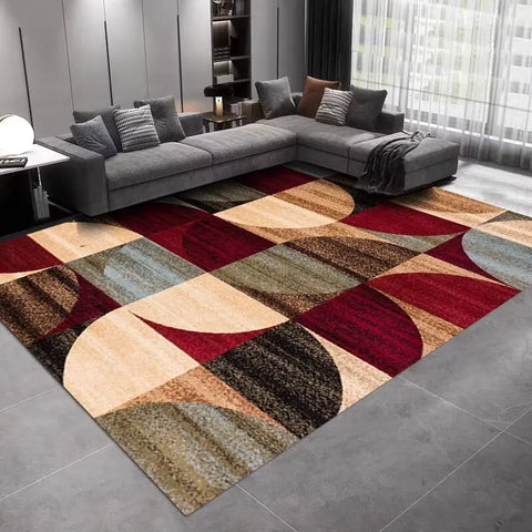 Navak Carpet INS Nordic Abstract Geometric Large Carpets for Living Room Home Room Decoration Plush Lounge Rug Cloakroom Floor Mats Antiskid