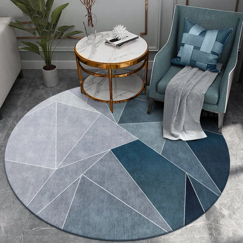 Navak Carpet Exclusive Picks Round Crystal Velvet Carpet Soundproof & dirty-resistant Rug Office Computer Swivel Chair Rocking Table Study Bedroom Mat