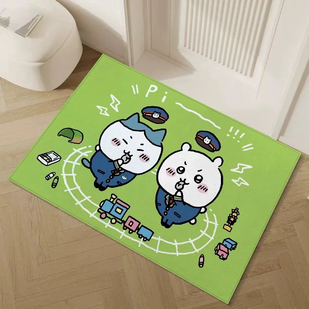 Navak Carpet Daily Picks Disney Chiikawa Floor Door Mat Living Bedrooom Bathroom Entrance Carpet Cute Girl Child House Home Decor Non-slip Rug