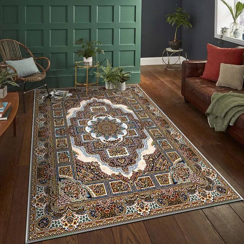 Navak Carpet Exclusive Picks American Persian Living Room Carpet Crystal Velvet 40*60CM Hotel Home Bedroom Carpeted Exotic Nationalities Windswept Rug