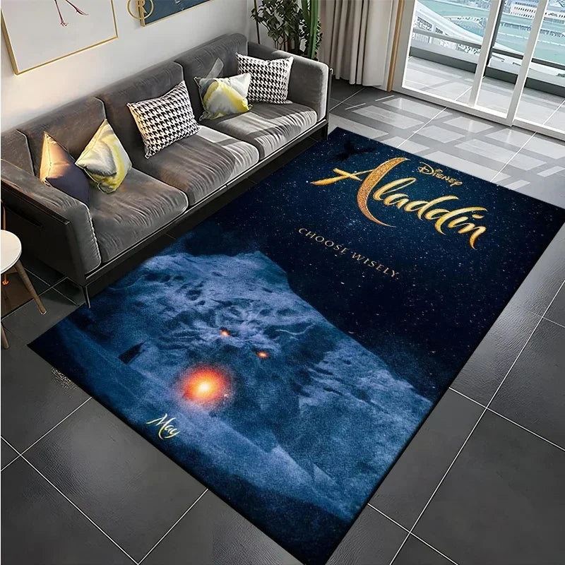 Navak Carpet Magical A-Aladdin Floor Mat Non-Slip Carpet for Living Room Vibrant Rug for Sofa Doormat Kitchen Decor Perfect Kid's Gift