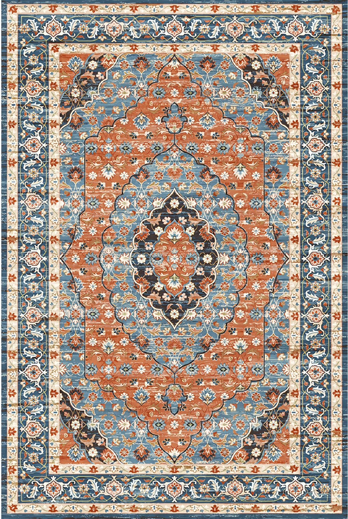 Navak Carpet Retro Nordic Boho Pattern Carpet Living Room Decor Sofa Rug Bedroom Bedside Soft Rug Kitchen Dining Table Floor Mat Doormat
