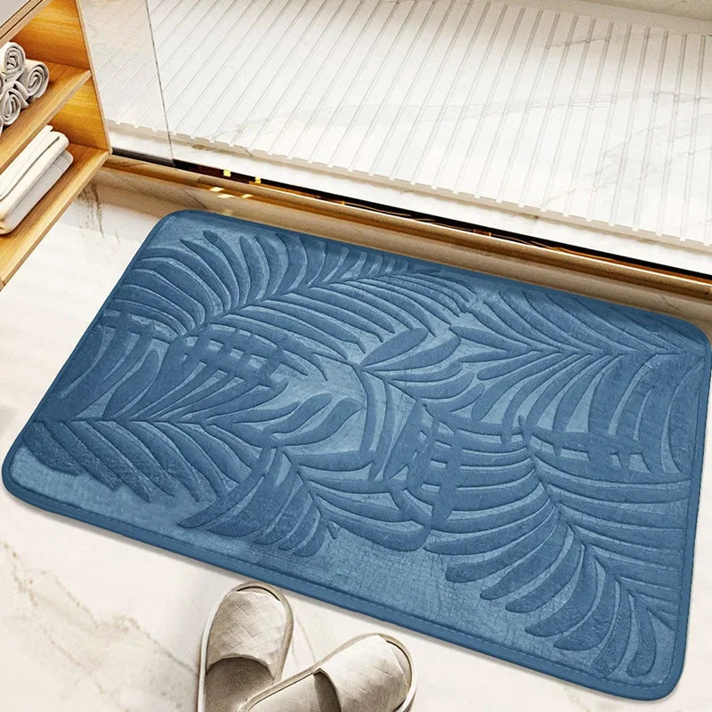 Navak Carpet Absorbent Non-slip Bathroom Rug Memory Cotton Bathrooms Floor Rugs Bath Mat Living Room Bedroom Kitchen Home Carpet