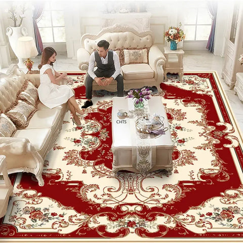 Navak Carpet European Luxury Living Room Carpet Bedroom Decoration Rugs Lounge Decor Tatami Rug Entrance Door Mat Large Size Soft Foldable