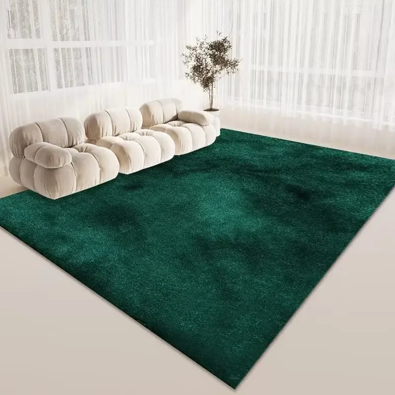 Navak Carpet American Style Green Carpet Soft Anti-slip Design Large Living Room Area Rugs Decoration Bedroom Lounge Floor Mat Fluffy Flannel