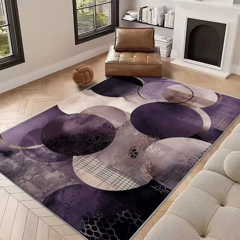Navak Carpet New Abstract Carpet for Living Room Nordic Decoration Home Sofa   Rugs Geometric Bedroom Bedside Soft Floor Mat Non-slip