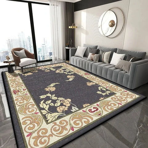 Navak Carpet Chinese Classical Rug for Easy-Clean Living Room Coffee Table and Bedroom Cloakroom Non-Slip Decor