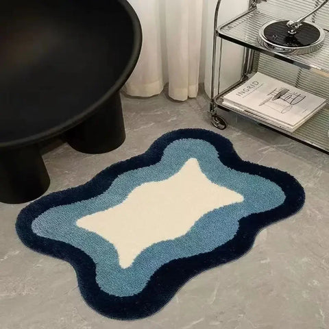 Navak Carpet Ins Style Bath Floor Mats Non Slip Stain-resistant Carpets Living Room Bedroom Rugs Absorbent Cashmere Mats