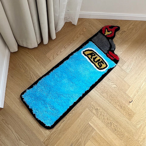 Navak Carpet Tufting Rug Big Blue Lighter Bedroom Rug Living Room Carpet Bedside Bathroom Mat Door Floor Anti Slip Pad Aesthetic Home Decor