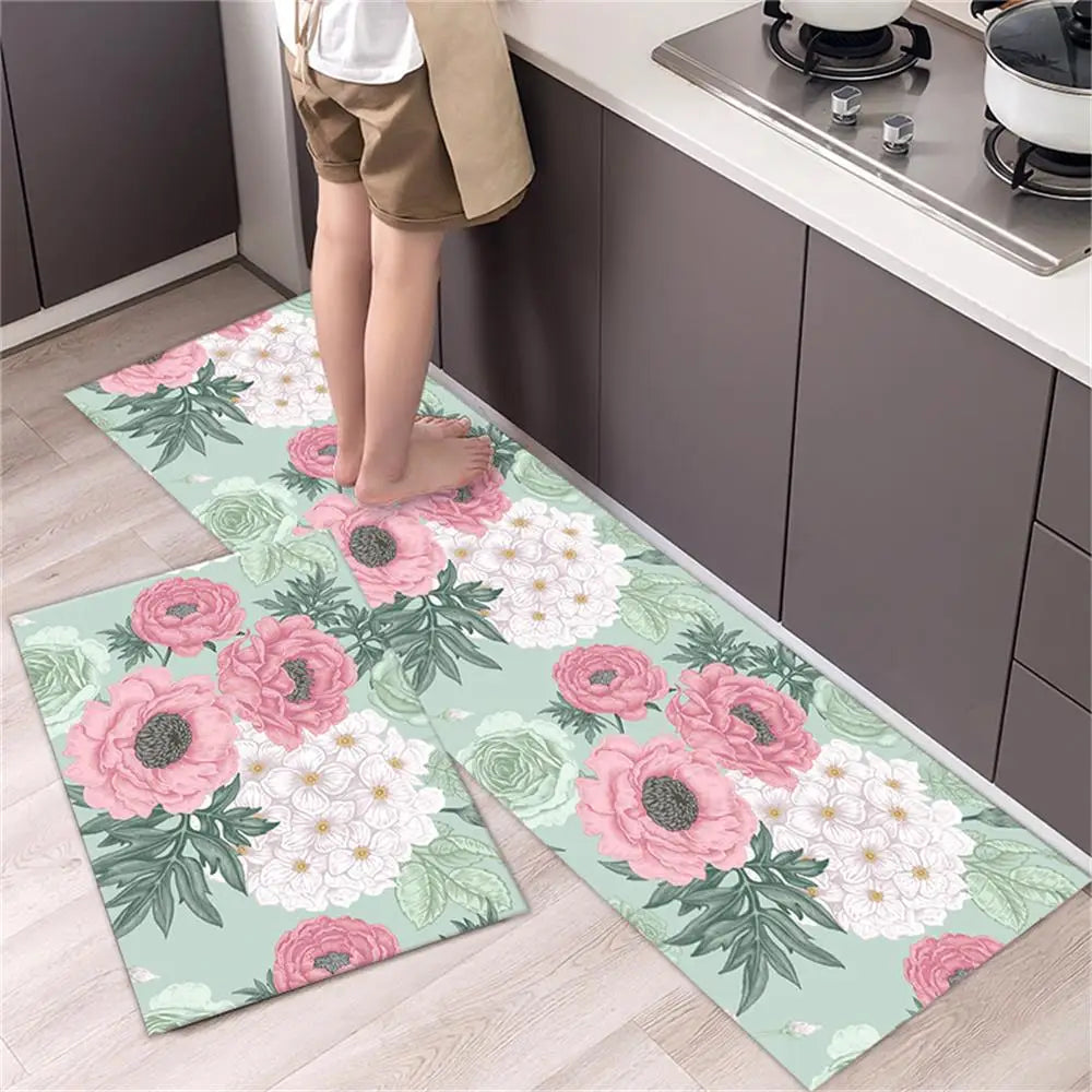 Navak Carpet Kitchen Carpet Mats for Floor Bedroom Living Room Long Bedside Area Rug Soft Washable Carpet Anti Slip Bathroom Entrance Doormat