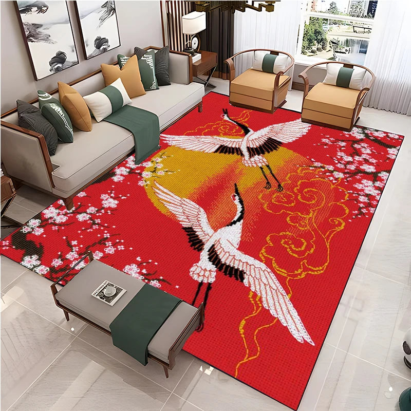 Navak Carpet Chinese Style Living Room Carpet Coffee Table Floor Mat Alfombra Rug Study Bedroom Bedside Home Decoration Non-slip Floor Mat