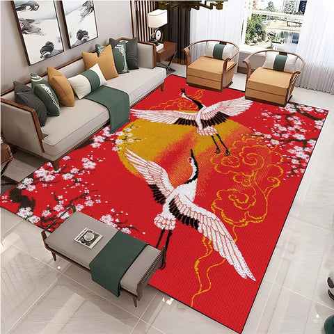 Navak Carpet Chinese Style Living Room Carpet Coffee Table Floor Mat Alfombra Rug Study Bedroom Bedside Home Decoration Non-slip Floor Mat