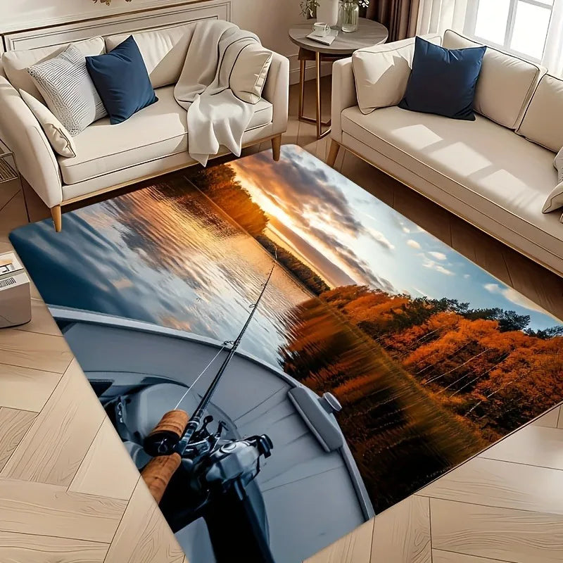 Navak Carpet 1PC Milu Deer Pattern Kitchen Rugs Non-Slip Home Door Mats Pop design Bathroom Rugs Bath Mat Carpet for Home Sink Laundry Decor