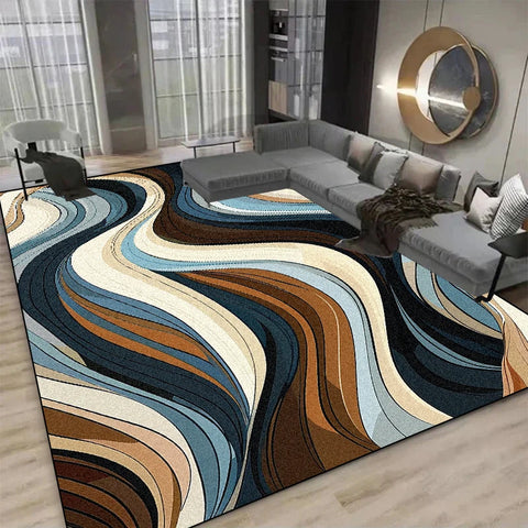 Navak Carpet Modern Abstract Carpets for Living Room Large Area Decoration Parlor Sofa Floor Mats Washable Bedroom Rug Anti-slip Kitchen Mat