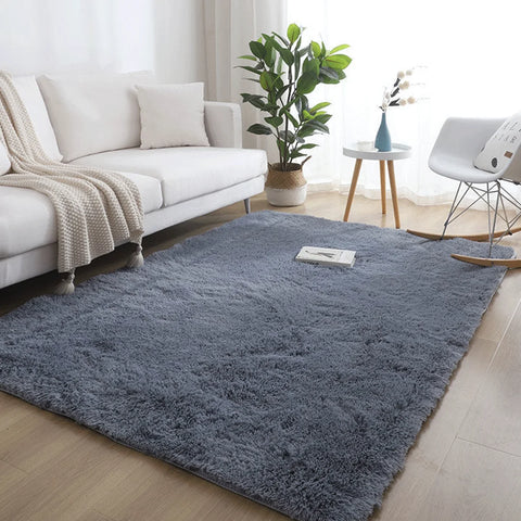 Navak Carpet Furry Carpet Living Room Mat Modern Bedroom Nordic Style Decoration Carpet Large Size Black Gray White Non Slip Children's Rugs