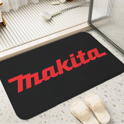 Navak Carpet Bathroom Foot Mat Non-slip T-Makitas Entrance Door Doormat Slip-resistant Balcony Bedroom Rug Kitchen Hallway Corridor Carpet