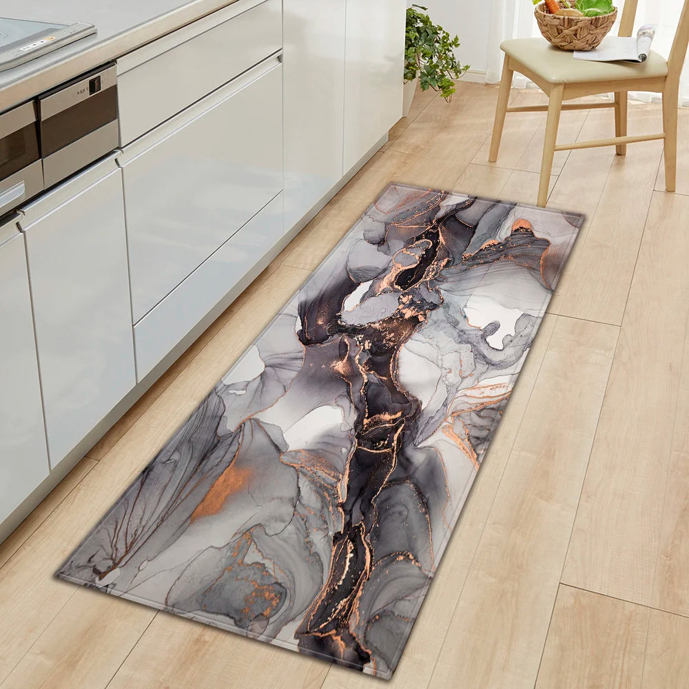 Navak Carpet Kitchen Bath Foot Mat Home Living Room Balcony Bedroom Bedside Floor Decor Long Carpet House Hallway Entrance Door Anti-Slip Rug