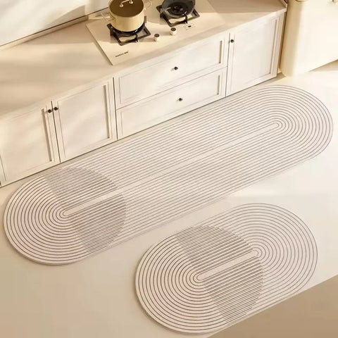 Navak Carpet Super Absorbent Kitchen Floor Mat Long Diatomite Kitchen Rug Soft Washable Carpets Anti Slip Bathroom Entrance Doormat 주방매트