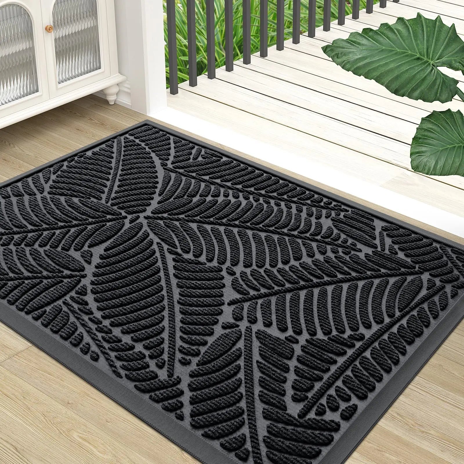 Navak Carpet Olanly Door Mats Indoor Outdoor Dirt Trapper Non-Slips Entrance Mat Washable Mats For Entryway Front Door Garden Door Mats Rugs