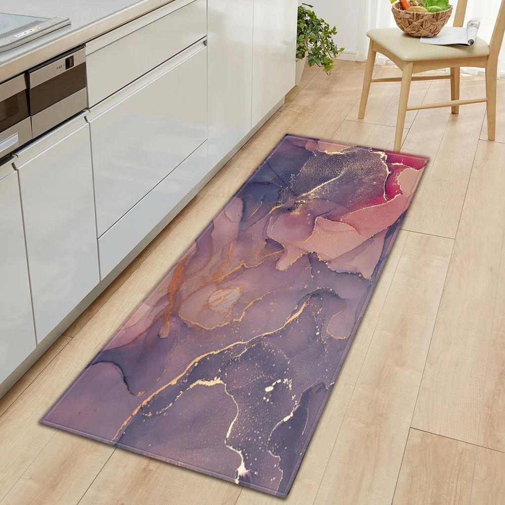 Navak Carpet Kitchen Bath Foot Mat Home Living Room Balcony Bedroom Bedside Floor Decor Long Carpet House Hallway Entrance Door Anti-Slip Rug