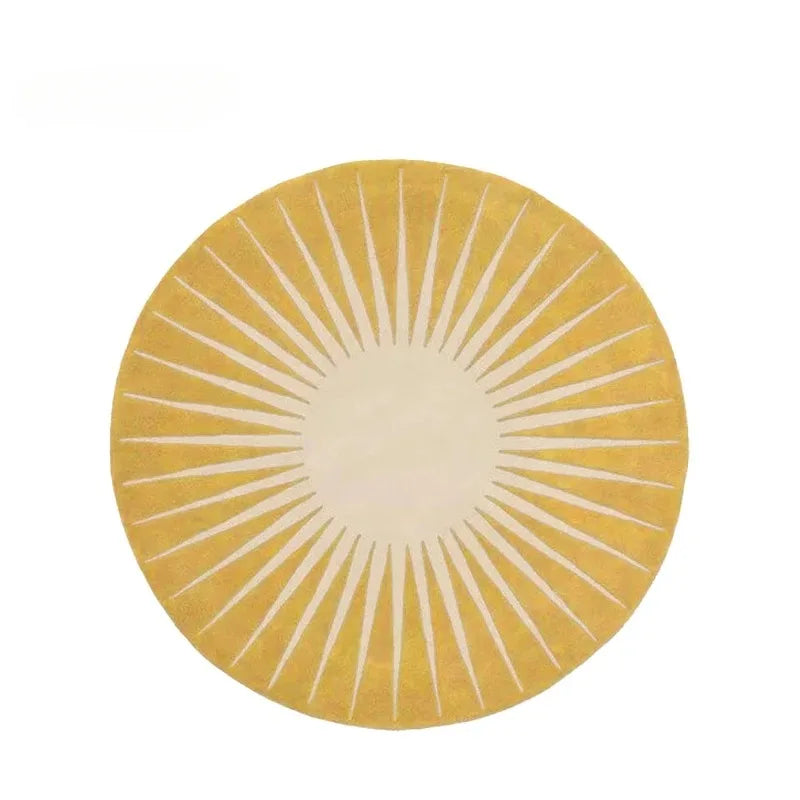 Navak Carpet Modern Style Living Room Home Floor Mat Non-Slip Bedroom Decoration Round Carpet Washable Leisure Rug