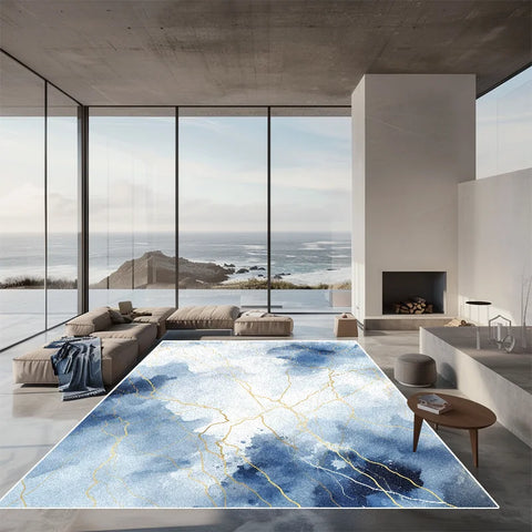 Navak Carpet Nordic Luxury Ink Wash Carpet Living Room Bedroom Decoration Large Area RugsLounge Office Sofa Area Non-slip Floor Mats