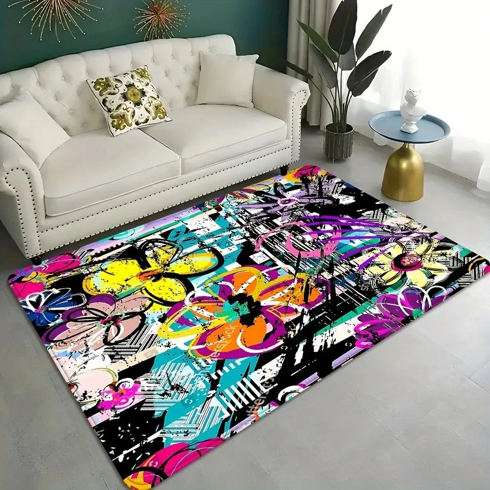 Navak Carpet 1PC Milu Deer Pattern Kitchen Rugs Non-Slip Home Door Mats Pop design Bathroom Rugs Bath Mat Carpet for Home Sink Laundry Decor