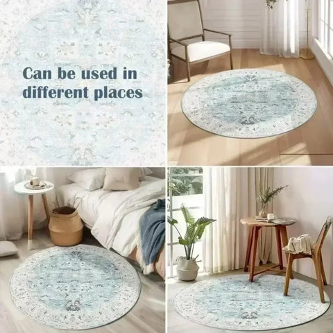 Navak Carpet 3D Dinosaur Print Round Rugs for Bedroom Area Floor Mats for Kids Room Bath Chair Mat Carpet Living Room Home Decor for Gifts