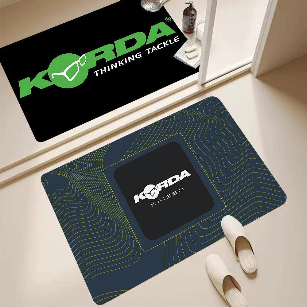 Navak Carpet K-Korda Fishing Logo Floor Mat Kids Room Bedroom Decoration Balcony Anti-Slip Doormat Living Room Welcome Rug