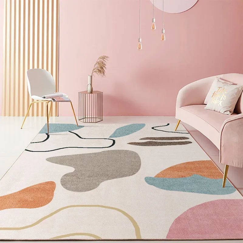 Navak Carpet Nordic Light Luxury Area Rug – Large Living Room Carpet | For Under Sofa & Coffee Table, Bedroom & Lounge Decor