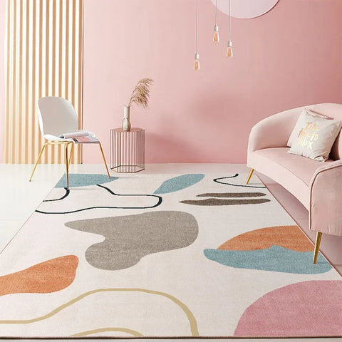 Navak Carpet Nordic Light Luxury Area Rug – Large Living Room Carpet | For Under Sofa & Coffee Table, Bedroom & Lounge Decor
