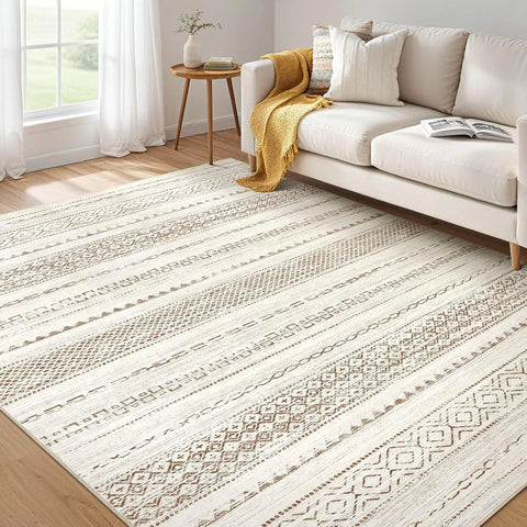 Navak Carpet Bohemian Carpet Moroccan Farmhouse Neutral Wind Anti Pollution Indoor Rug Home Bedroom Dining Table Office Room Decoration Mat
