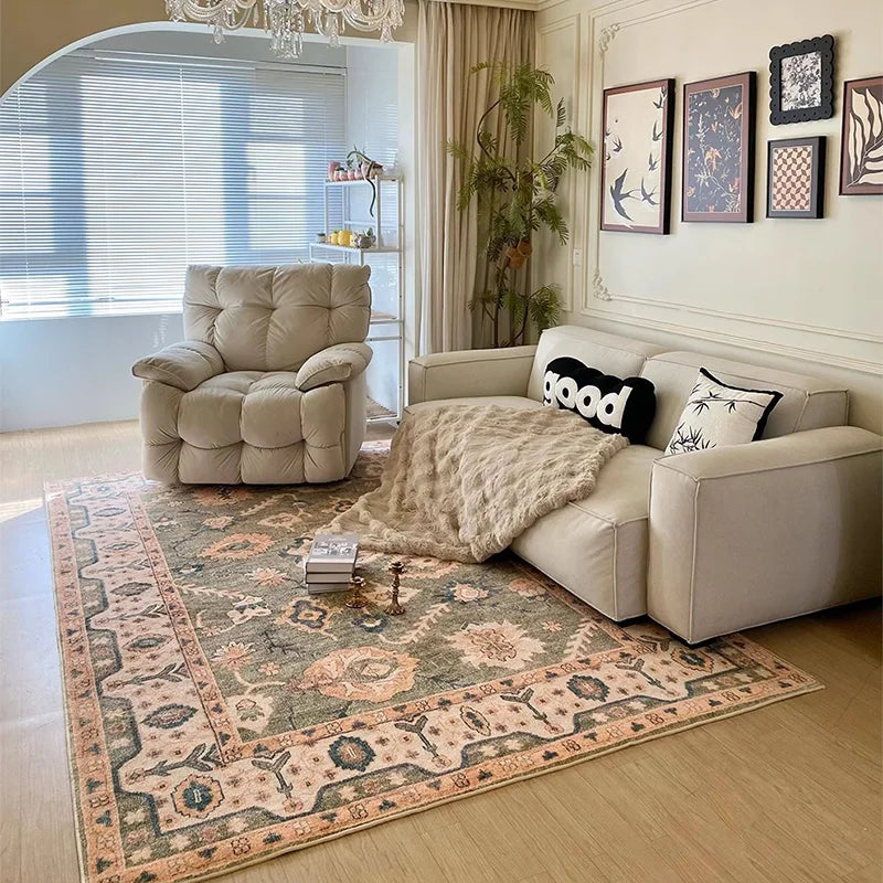Navak Carpet Retro Living Room Carpet French Luxury Bedroom Plush Rugs Fashion Home Large Area Sofa Coffee Table Floor Mats Ковер Tapete 러그