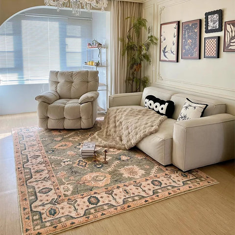 Navak Carpet Retro Living Room Carpet French Luxury Bedroom Plush Rugs Fashion Home Large Area Sofa Coffee Table Floor Mats Ковер Tapete 러그