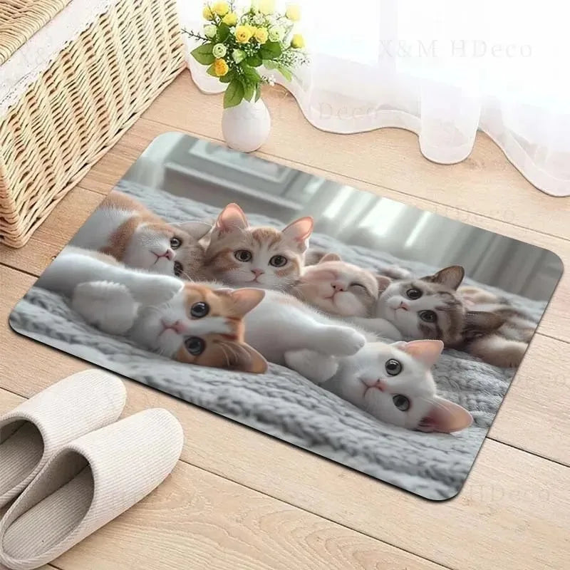 Navak Carpet 1PC Chicken Pattern Kitchen Rugs Non-Slip Home Door Mats Pop design Bathroom Rugs Bath Mat Carpet for Home Sink Laundry Decor