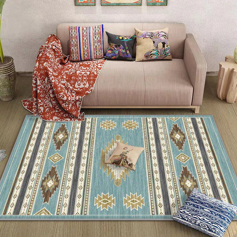 Navak Carpet Morocco Style Bedroom Decor Bedside Carpet Washable Carpets for Living Room Nordic Ethnic Lounge Rug Soft Non-slip Floor Mat