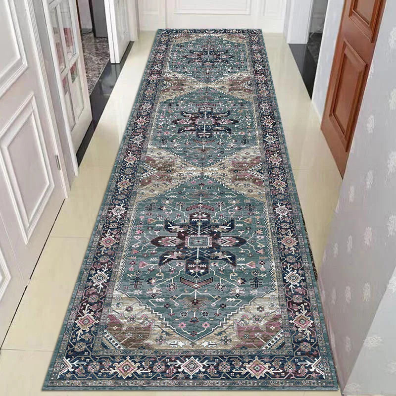 Navak Carpet Exclusive Picks Crystal Velvet Soft And Non-Slip Vintage Boho Persian Carpet Laundry Room Hallway Kitchen Living Room Bedroom Mat