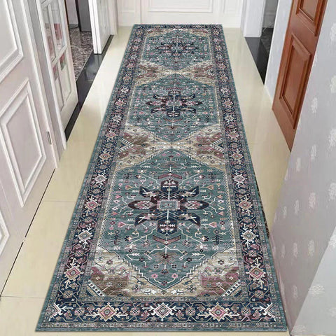 Navak Carpet Exclusive Picks Crystal Velvet Soft And Non-Slip Vintage Boho Persian Carpet Laundry Room Hallway Kitchen Living Room Bedroom Mat