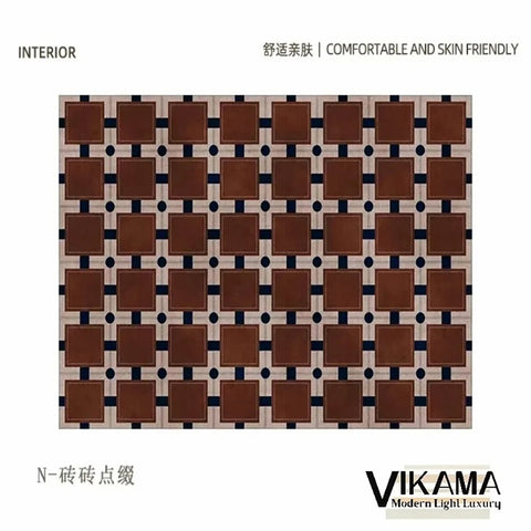 Navak Carpet Exclusive Picks Loop-Pile Carpet Light Luxurious Plaid Living Room Mat Bedroom Carpet Sofa Large Rug Non-Slip Washable Home Decor