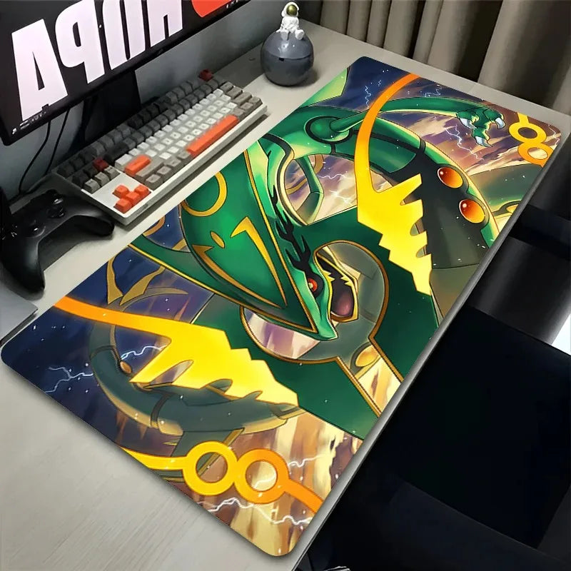 Navak Carpet Green Dragon Clouds Mouse Pad XXL PC Japan Anime R-rayquaza Mousepad Laptop P-pokemons Gamer Keyboard Rug Cool Desk Mat Carpet