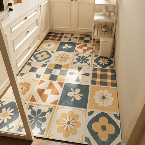 Navak Carpet Kitchen Rug Long Carpet Waterproof Pvc Floor Mat Non-slip Leather Home Decor Anti-fatigue Foot Mats Alfombra Cocina שטיח למטבח