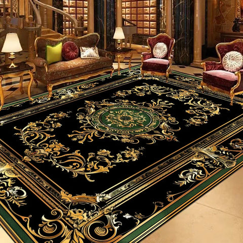 Navak Carpet European Large Size Carpet Living Room Decoration Luxury Floor Mats Non-slip Bedroom Rugs Washable Lounge Computer Chair Mat