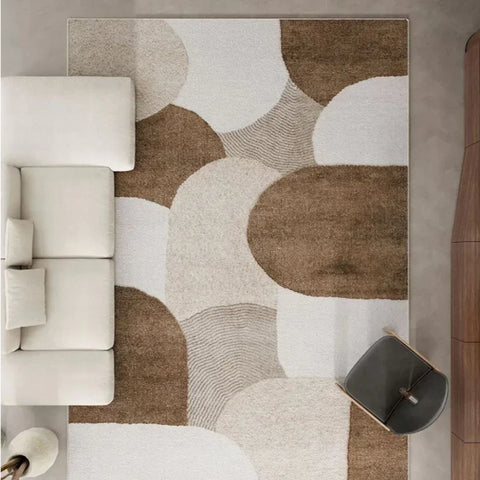 Navak Carpet Exclusive Picks Scandinavian Style Light Luxury Circle Fleece Home Carpet Living Room Bedroom Bedside Non-slip Decorative Home Carpet