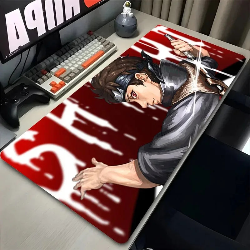 Navak Carpet Laptop Office Big Mouse Pad Anime Shisui U-Uchiha N-Narutos Mousepad Keyboard Gaming Non-slip Desk Mat PC Accessories Carpet Rug
