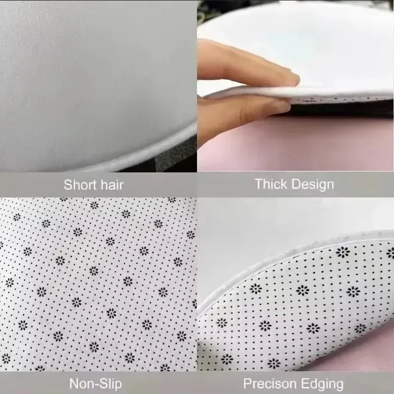 Navak Carpet Daily Picks DISNEY Kawaii Mikko Mousse Circular mat Souffle Cammy Latte cute Bedside Living Room bedroom Carpet Floor Decor Girls Rug