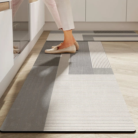 Navak Carpet Anti slip kitchen floor mat,Water absorbing rug,Fashion pattern decoration carpet,Multi functional door mat,Bathroom floor mat