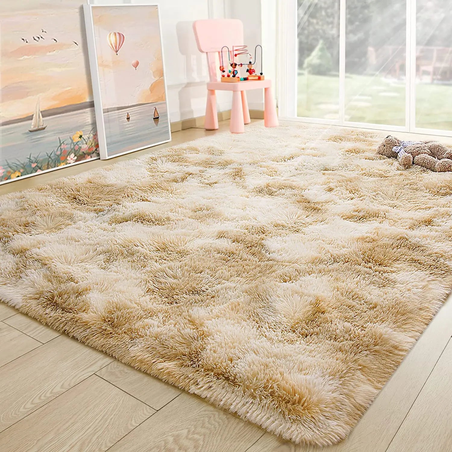 Navak Carpet Soft Fluffy Carpet For Modern Home Decor Living Room Sofa Area Rugs Children's Room Bedroom Cushion Tie Dyed Dormitory Carpets