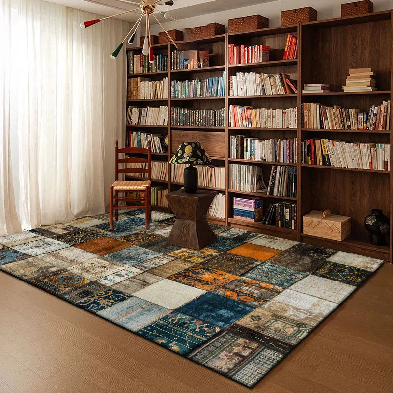 Navak Carpet Geometric Abstract Carpet for Living Room Decor Home Study Room Large Area Rugs Bedroom Bedside Washable Non-slip Soft Floor Mat