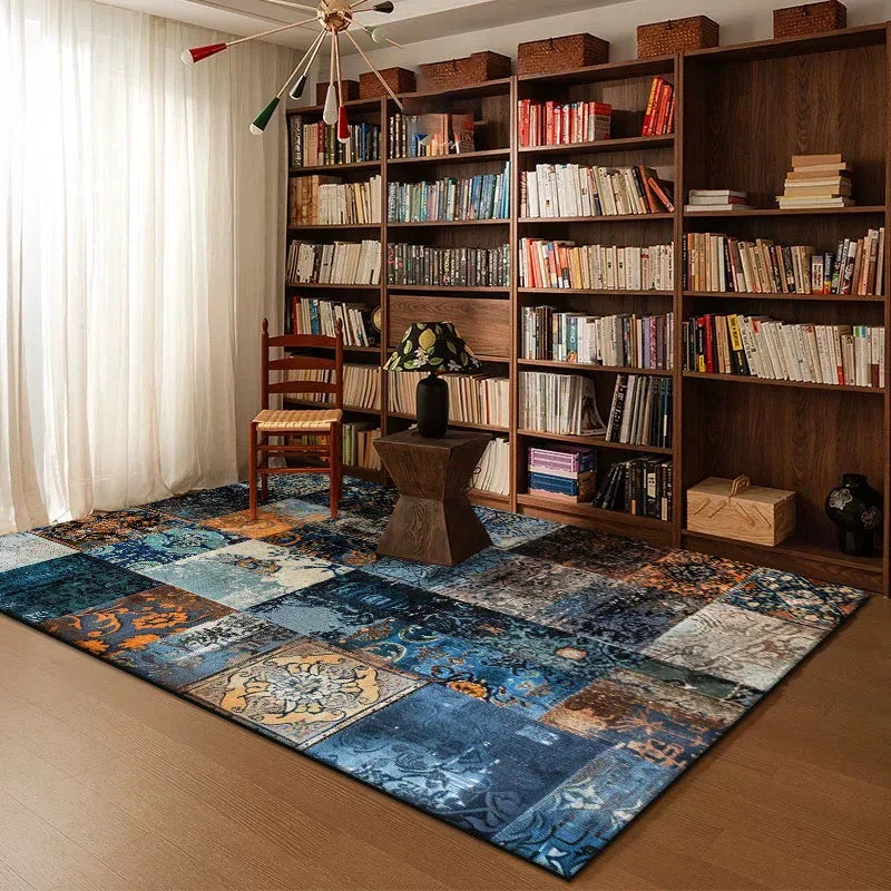 Navak Carpet Geometric Abstract Carpet for Living Room Decor Home Study Room Large Area Rugs Bedroom Bedside Washable Non-slip Soft Floor Mat
