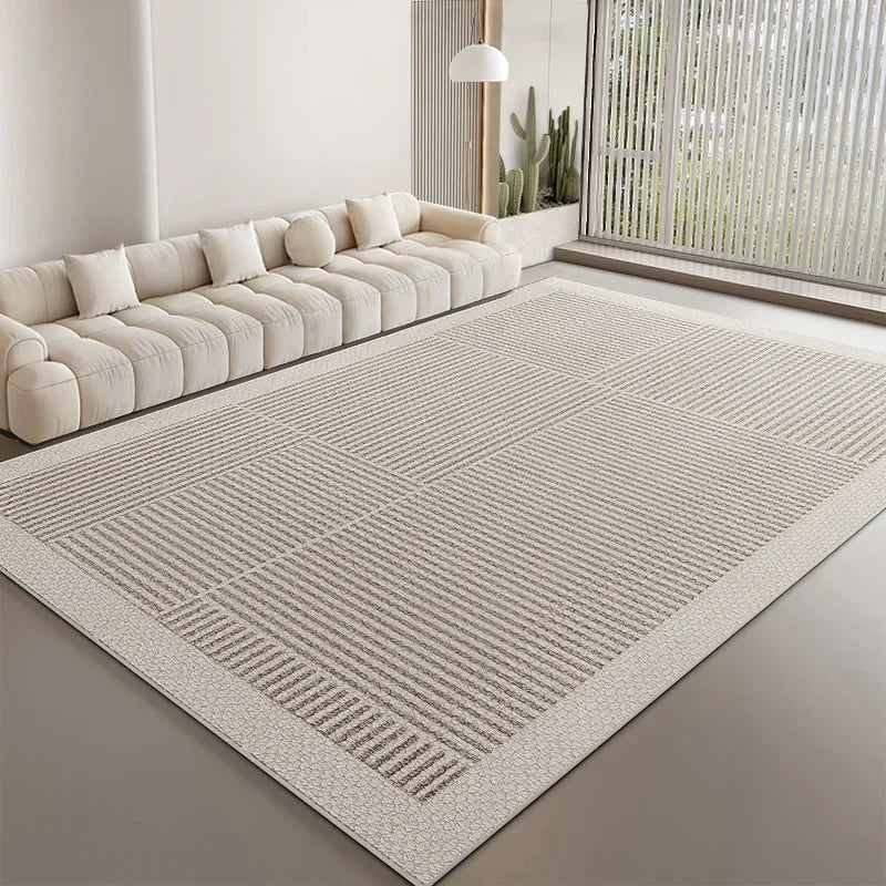 Navak Carpet Exclusive Picks Creme Style Bedroom Carpet Simply Bed Table Cushion Rug Light Luxury Living Room Full Sofa Coffee Home Decoration